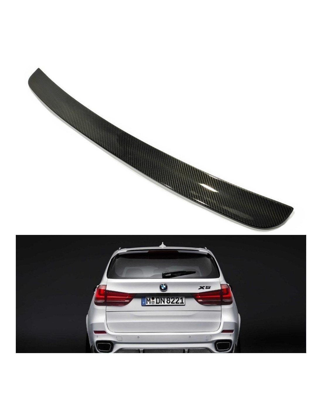 Spoiler traseiro em carbono do BMW X5 F15 BMW, BMW X5 2013-2018 (F15) BMW Spoiler traseiro em carbono do BMW X5 F15 BMW, BMW X5 2013-2018 (F15) BMW