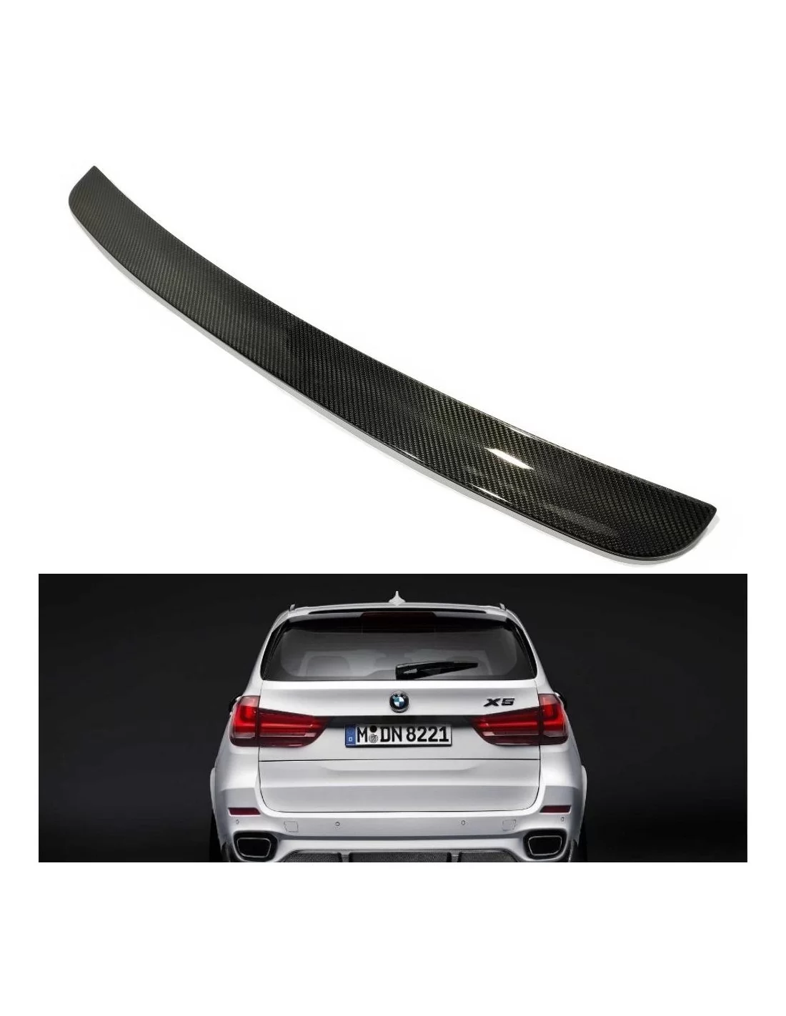 Задній карбоновий спойлер BMW X5 F15 BMW, BMW X5 2013-2018 (F15) BMW Задній карбоновий спойлер BMW X5 F15 BMW, BMW X5 2013-2018 (F15) BMW