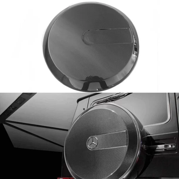  - Mercedes Benz - Piastra copriruota di scorta posteriore in fibra di carbonio per Mercedes-Benz W463 G-Wagon - 1 - Proteggete 