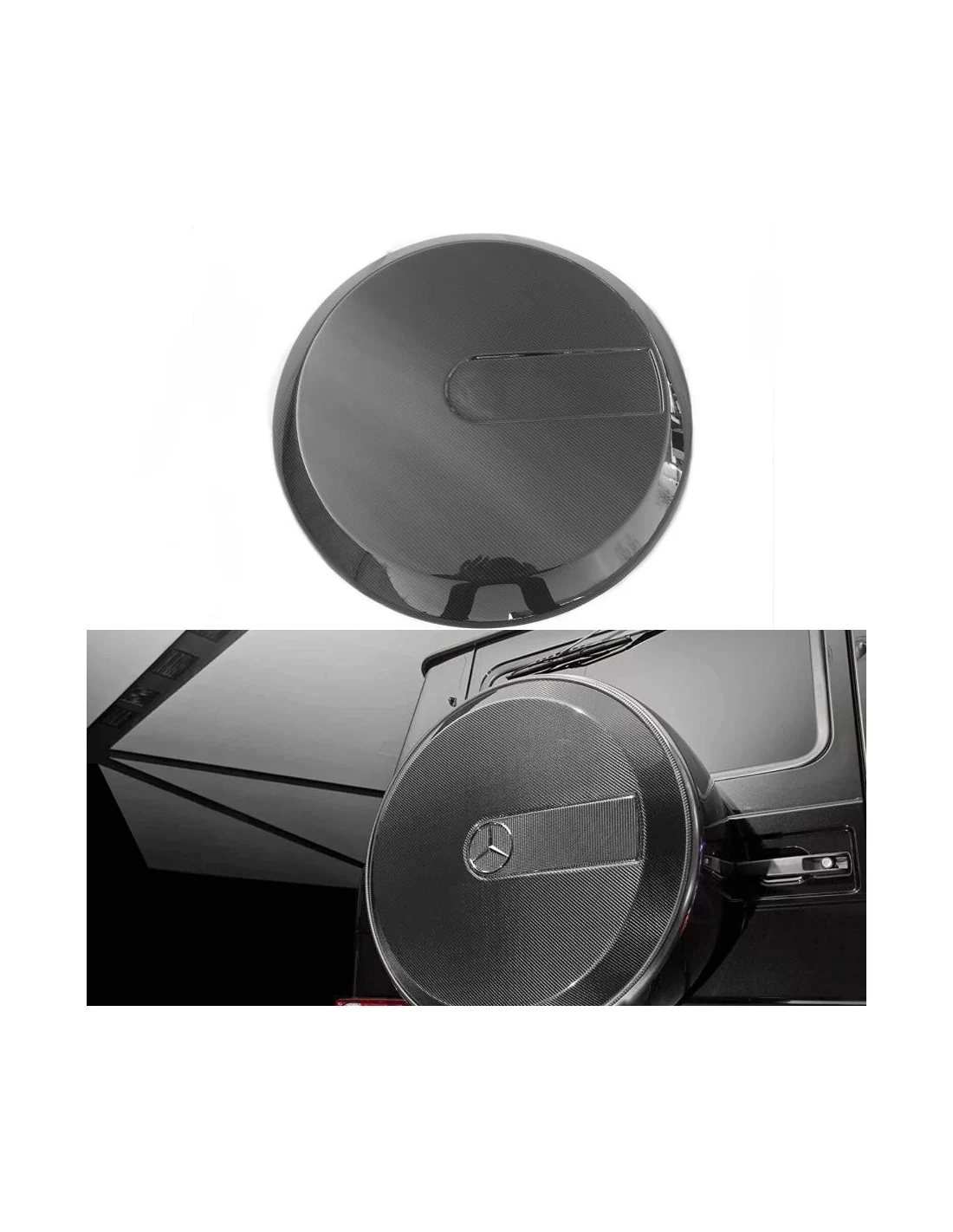 - Mercedes Benz - Osłona tylnego koła zapasowego z włókna węglowego dla Mercedes-Benz W463 G-Wagon - 1 - Chroń i popraw wygląd - Mercedes Benz - Osłona tylnego koła zapasowego z włókna węglowego dla Mercedes-Benz W463 G-Wagon - 1 - Chroń i popraw wygląd