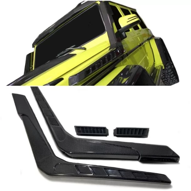  - Mercedes-Benz - Koolstofvezel luchtinlaat Brabus snorkels voor Mercedes-Benz W463 G-Wagon - 1 - Verfraai uw Mercedes-Benz W46