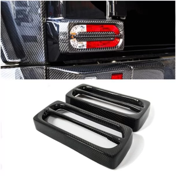  - Mercedes Benz - Carbon Fiber Mansory Rückleuchten Abdeckungen 2 Stück für Mercedes-Benz W463 G-Wagon - 1 - Rüsten Sie Ihren M