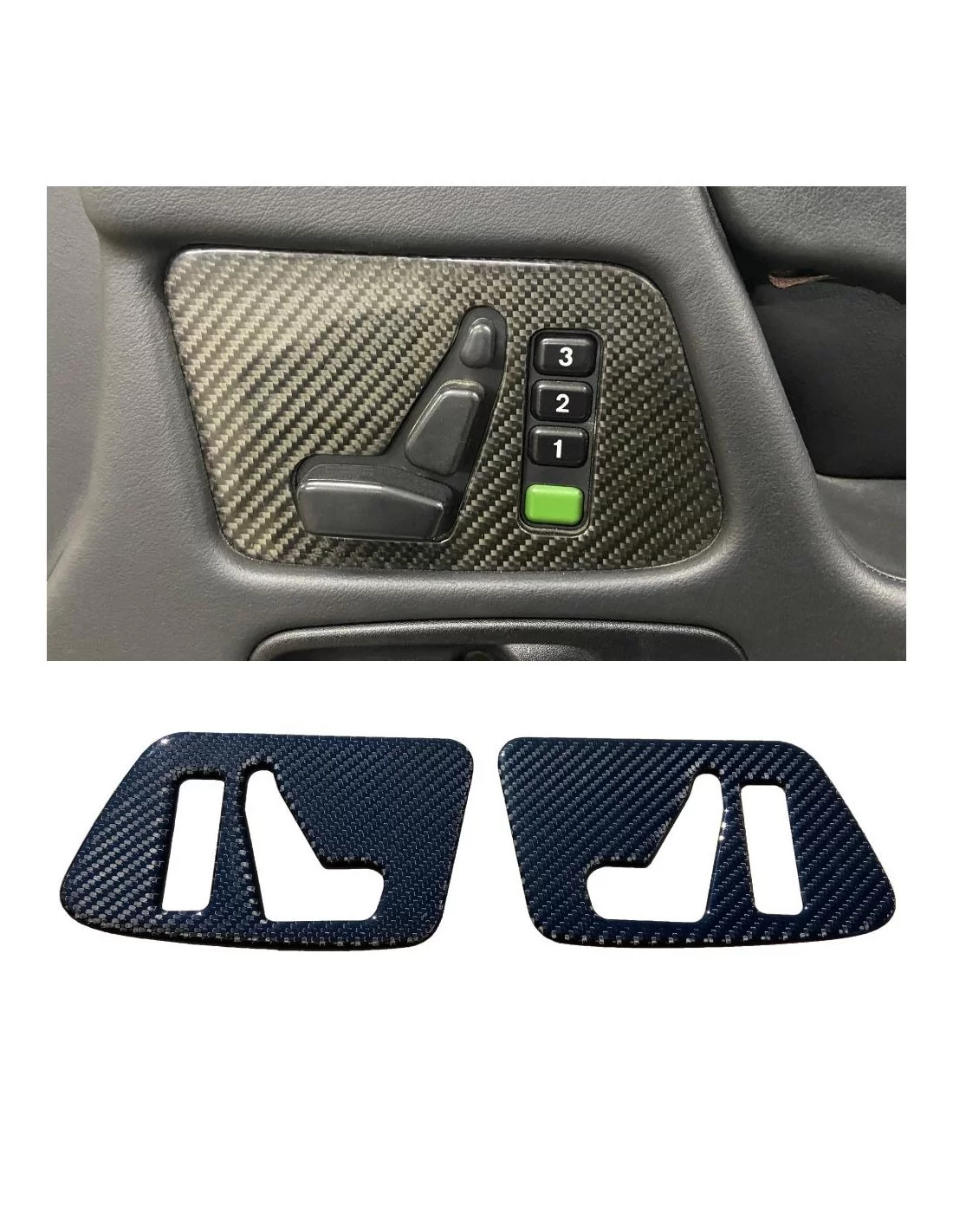  - Mercedes-Benz - Painéis das portas interiores laterais em fibra de carbono para Mercedes-Benz G-Wagon W463 - 1 - Actualize o 
