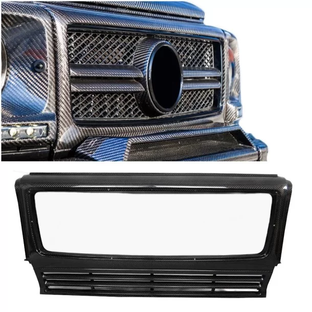  - Mercedes Benz - Grille avant AMG en fibre de carbone pour Mercedes-Benz G-Wagon W463 - 1 - Élevez votre Mercedes-Benz W463 av