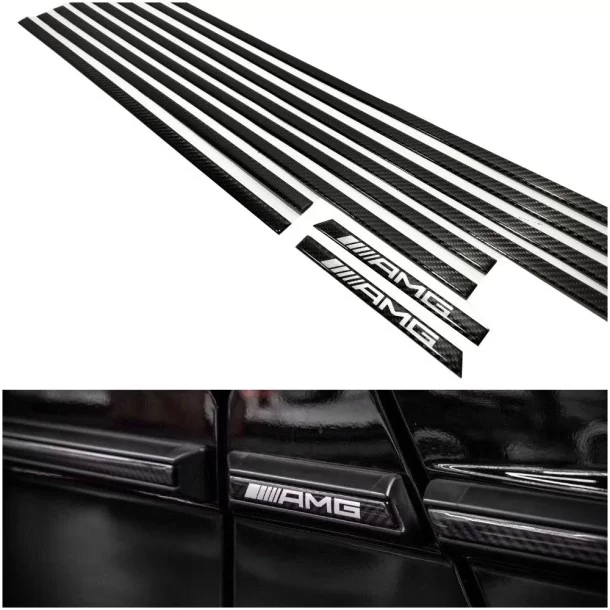  - Mercedes Benz - Set di modanature laterali in fibra di carbonio AMG per Mercedes-Benz Classe G W463 - 1 - Valorizzate la vost