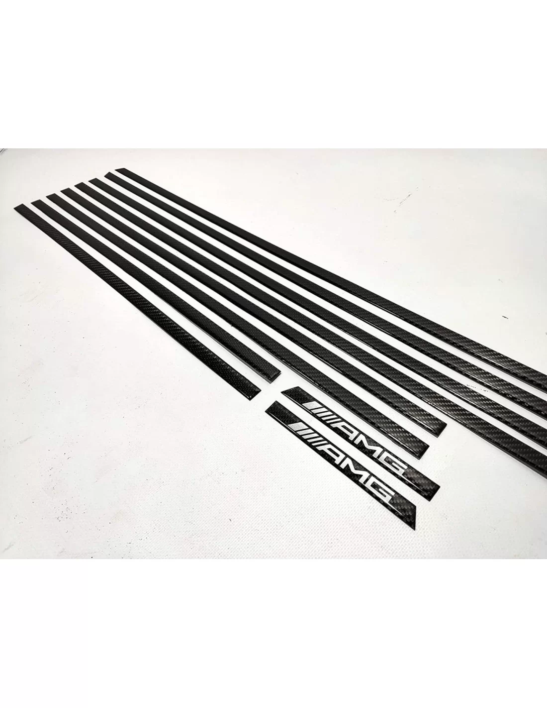  - Mercedes Benz - Juego de inserciones de molduras laterales de fibra de carbono AMG para Mercedes-Benz Clase G W463 - 4 - Mejo