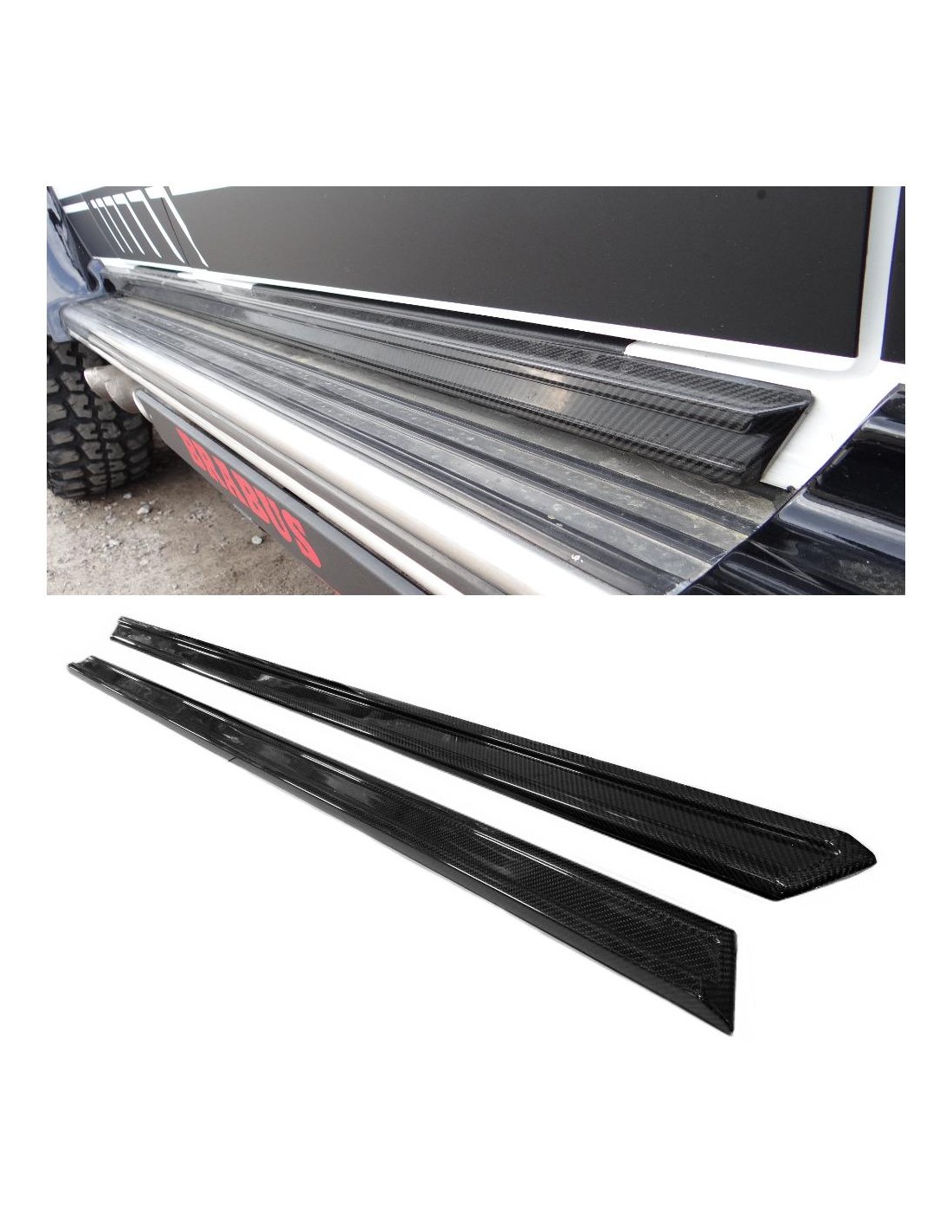  - Mercedes-Benz - Carbon fiber lower entrance mouldings trim for Mercedes-Benz W463 G-Class - 1 - Enhance your Mercedes-Benz W4