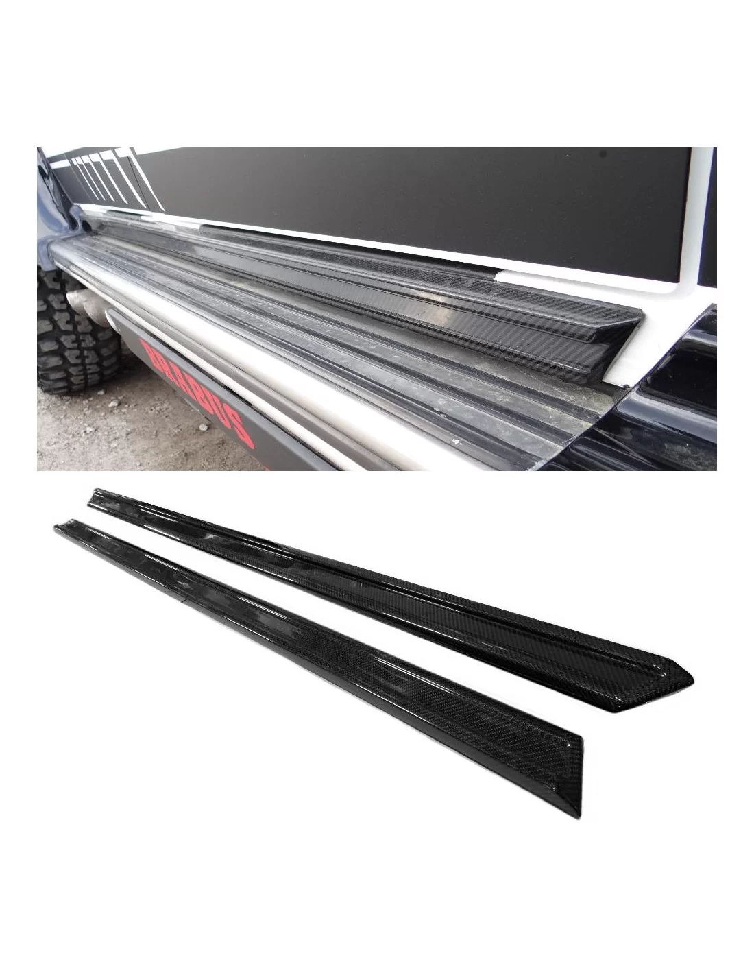  - Mercedes-Benz - Carbon fiber lower entrance mouldings trim for Mercedes-Benz W463 G-Class - 1 - Enhance your Mercedes-Benz W4