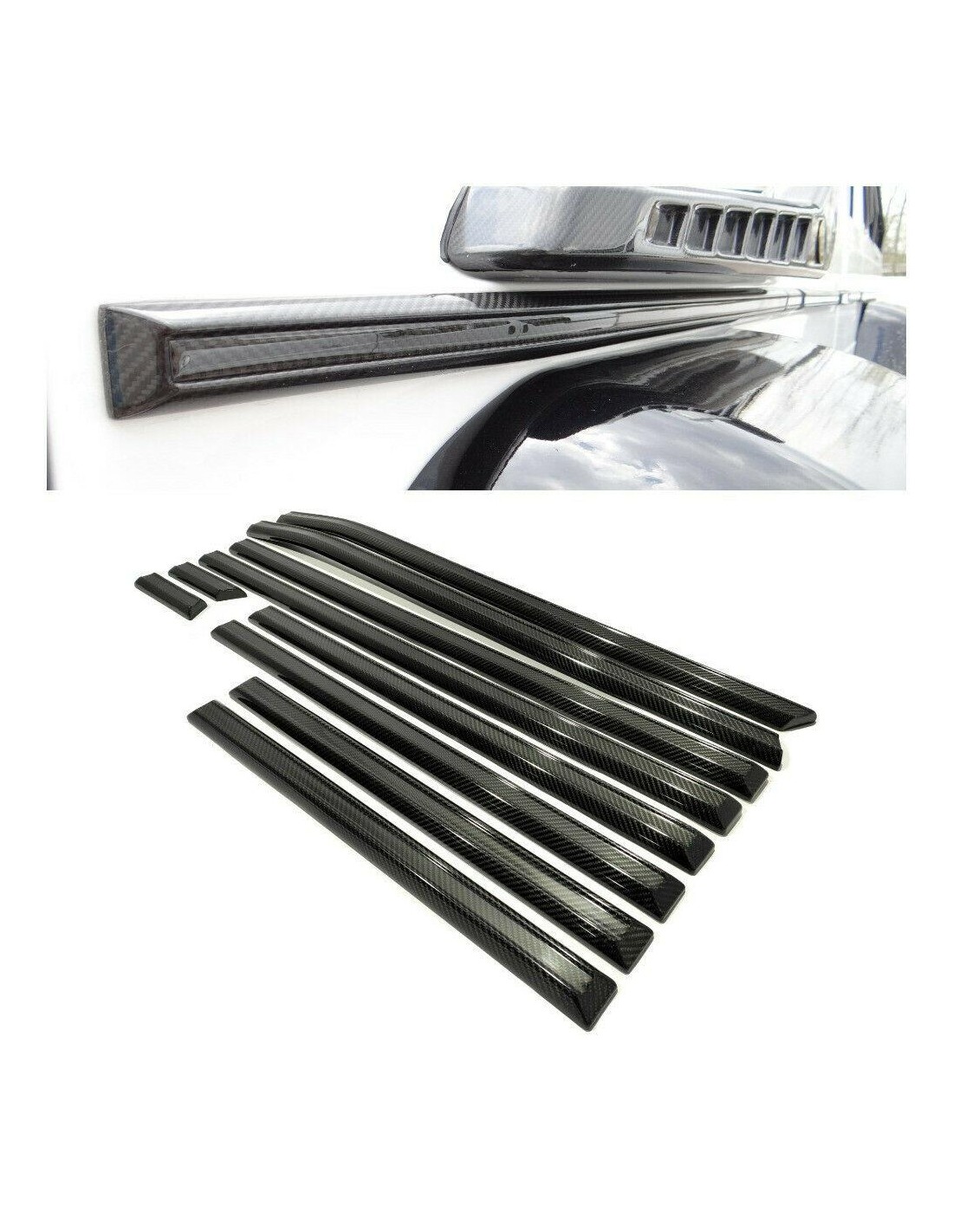  - Mercedes Benz - Moulures latérales en fibre de carbone pour Mercedes-Benz W463 Classe G - 1 - Améliorez votre Mercedes-Benz W