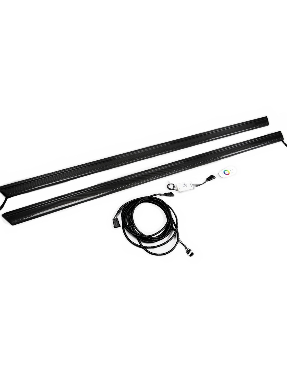 - Mercedes Benz - Molduras de entrada inferiores Mansory de fibra de carbono con luces LED para Mercedes-Benz Clase G W463 - 1 