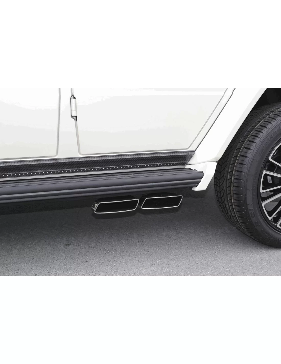 - Mercedes Benz - Modanature d'ingresso inferiori Mansory in fibra di carbonio con luci a LED per Mercedes-Benz Classe G W463 -  - Mercedes Benz - Modanature d'ingresso inferiori Mansory in fibra di carbonio con luci a LED per Mercedes-Benz Classe G W463 -