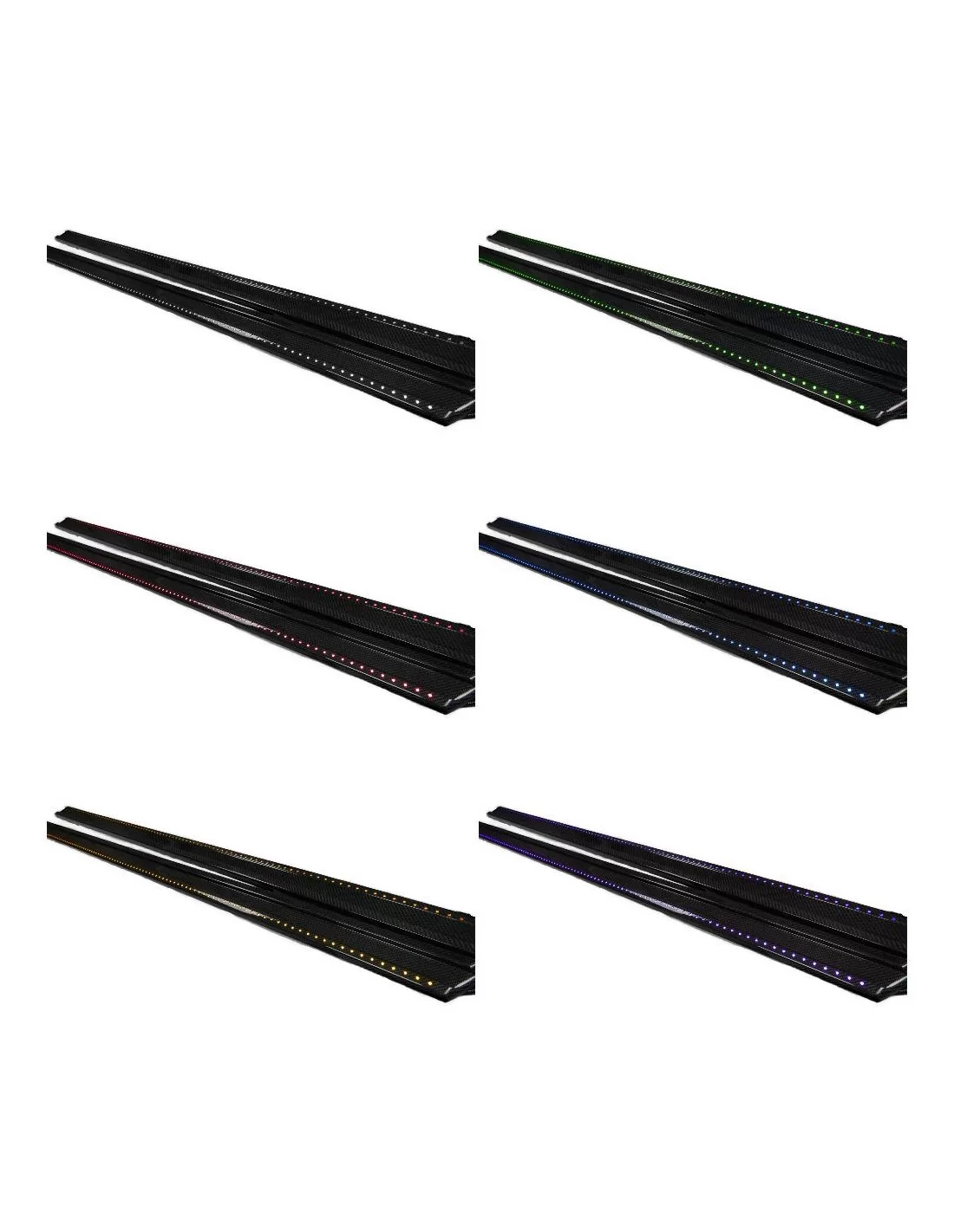  - Mercedes-Benz - Carbon fiber Mansory lower entrance mouldings trim with LED lights for Mercedes-Benz W463 G-Class - 10 - Elev