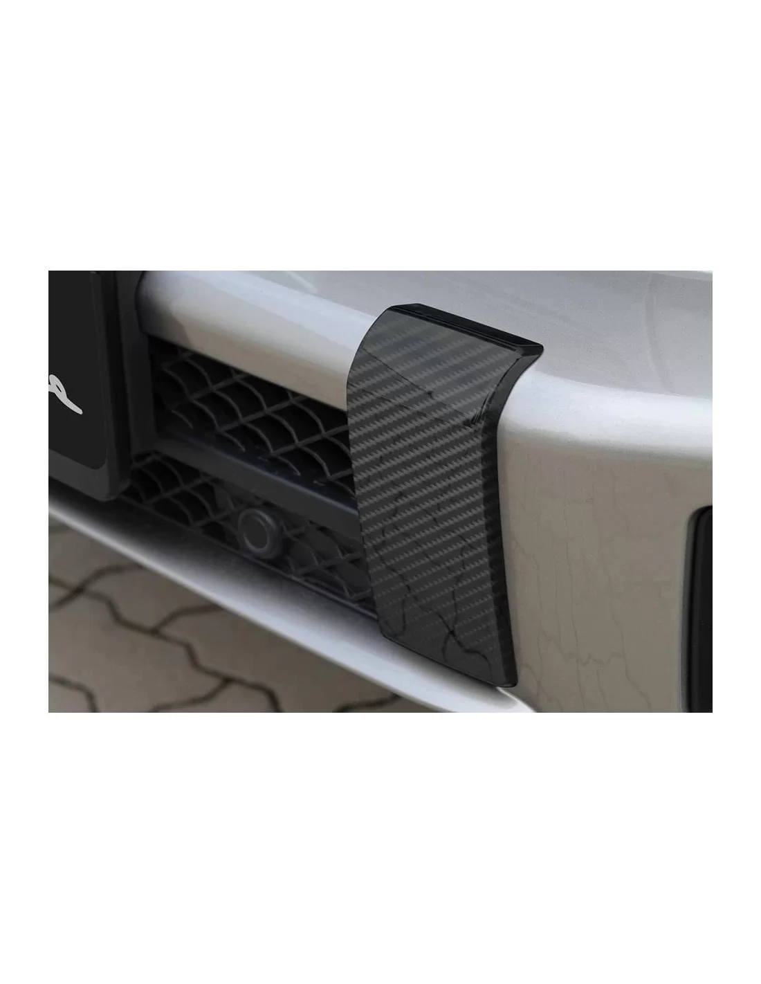 Сarbon fiber front and rear bumpers brackets fangs covers set 4 pcs for Mercedes G-Wagon W463A W464 Mercedes-Benz, Mercedes-Benz