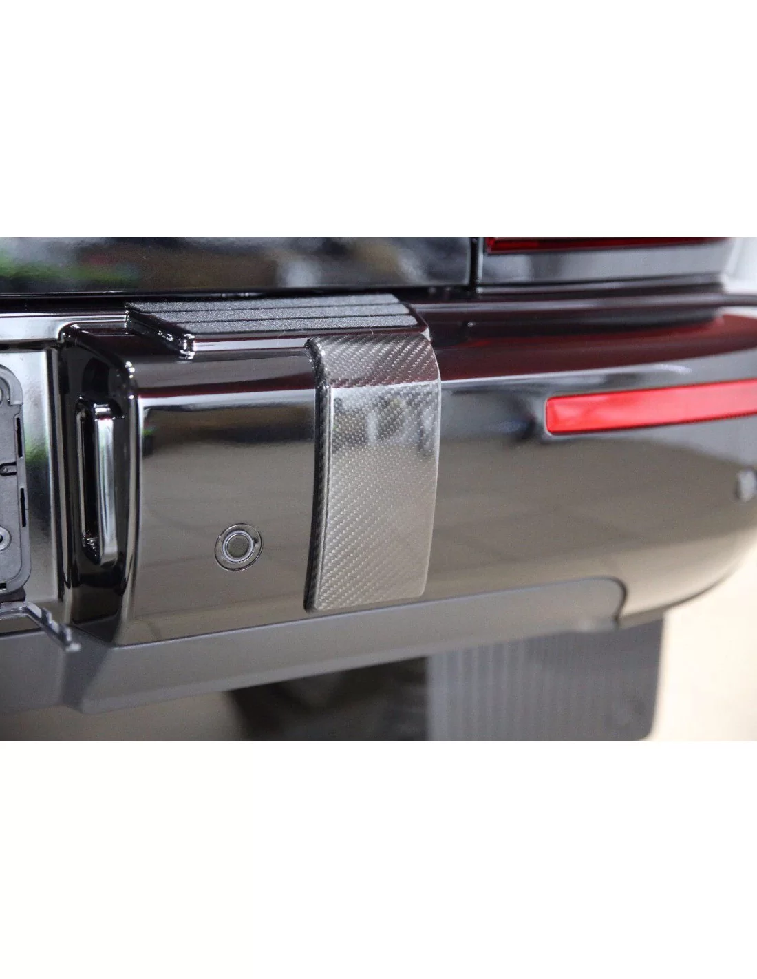 Сarbon fiber front and rear bumpers brackets fangs covers set 4 pcs for Mercedes G-Wagon W463A W464 Mercedes-Benz, Mercedes-Benz