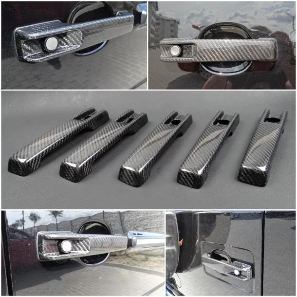  - Mercedes-Benz - Kolfiber Brabus dörrhandtagsskydd för Mercedes-Benz W463A G-Klass 5st set - 1 - Köp Brabus dörrhandtagsskydd 