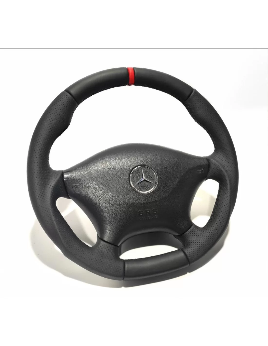 - Steering Wheels - Kierownica Mercedes-Benz Sprinter 2006-2015, czarna skóra z czerwonym paskiem na godzinie 12 - 2 - Kierowni - Steering Wheels - Kierownica Mercedes-Benz Sprinter 2006-2015, czarna skóra z czerwonym paskiem na godzinie 12 - 2 - Kierowni