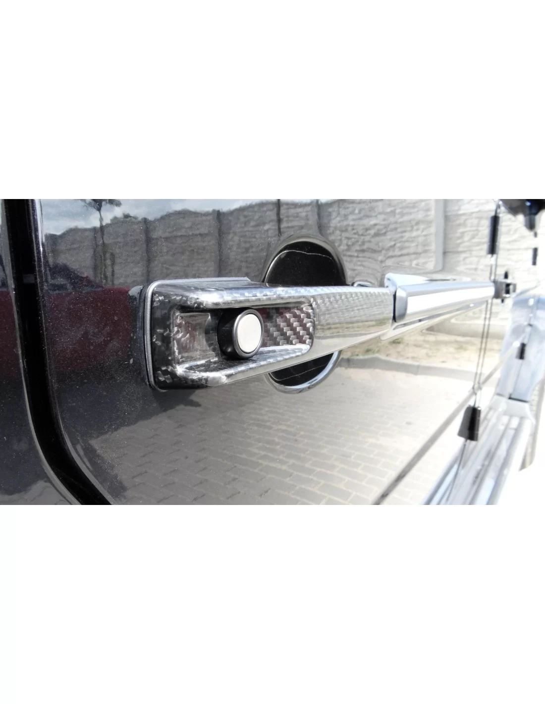 - Mercedes-Benz - Conjunto de 5 peças de puxadores de porta Brabus em fibra de carbono para Mercedes-Benz W463A G-Class - 25 -   - Mercedes-Benz - Conjunto de 5 peças de puxadores de porta Brabus em fibra de carbono para Mercedes-Benz W463A G-Class - 25 -