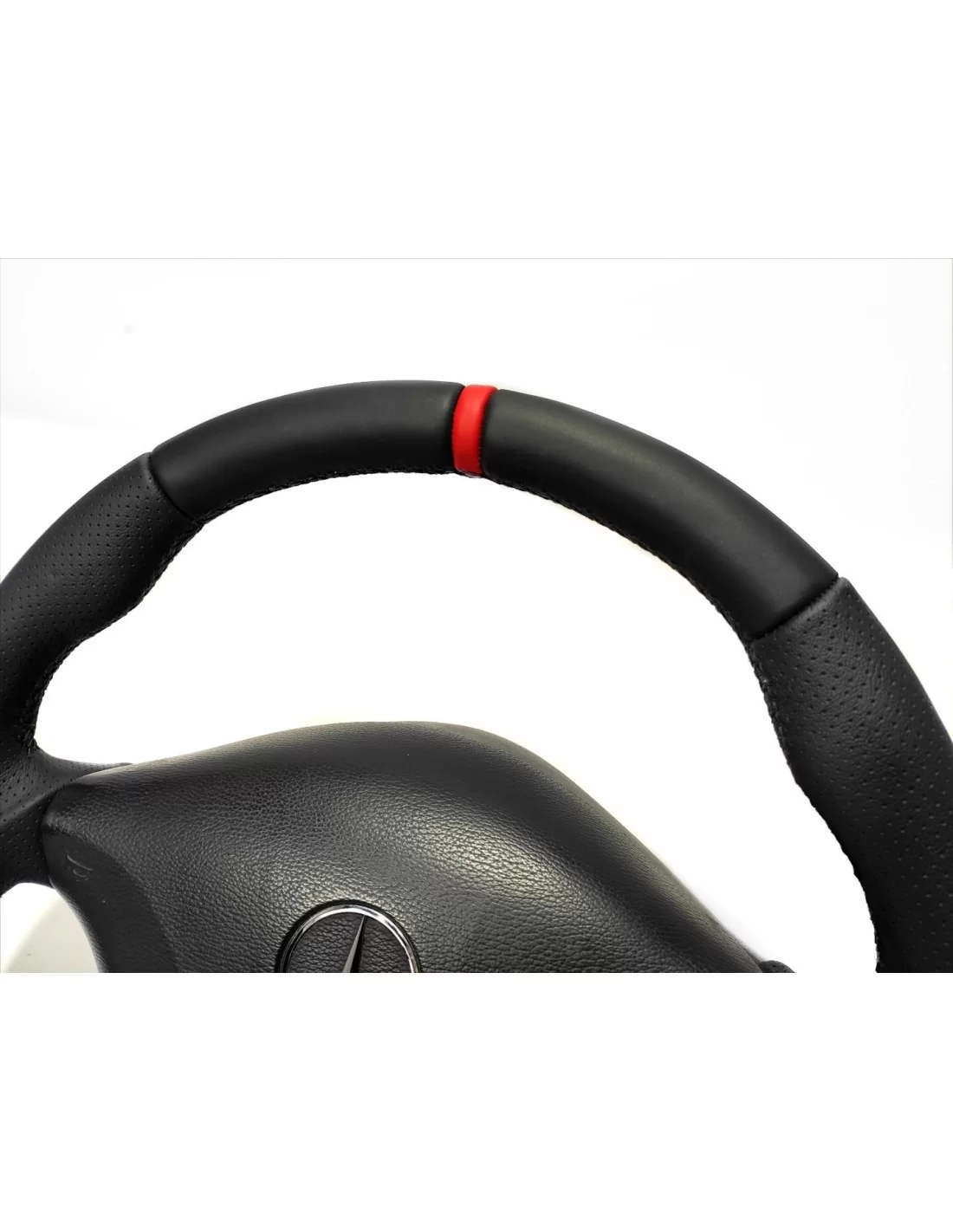 - Steering Wheels - Kierownica Mercedes-Benz Sprinter 2006-2015, czarna skóra z czerwonym paskiem na godzinie 12 - 5 - Kierowni - Steering Wheels - Kierownica Mercedes-Benz Sprinter 2006-2015, czarna skóra z czerwonym paskiem na godzinie 12 - 5 - Kierowni