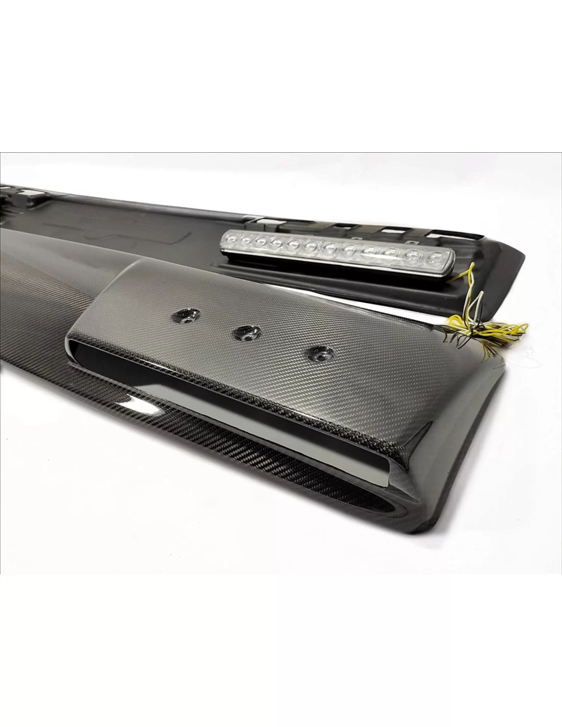 Carbon fiber front roof spoiler with LEDs for Mercedes W463A W464 Mercedes-Benz, Mercedes-Benz G-Class 2018+ (W463A), Lighting E Carbon fiber front roof spoiler with LEDs for Mercedes W463A W464 Mercedes-Benz, Mercedes-Benz G-Class 2018+ (W463A), Lighting E