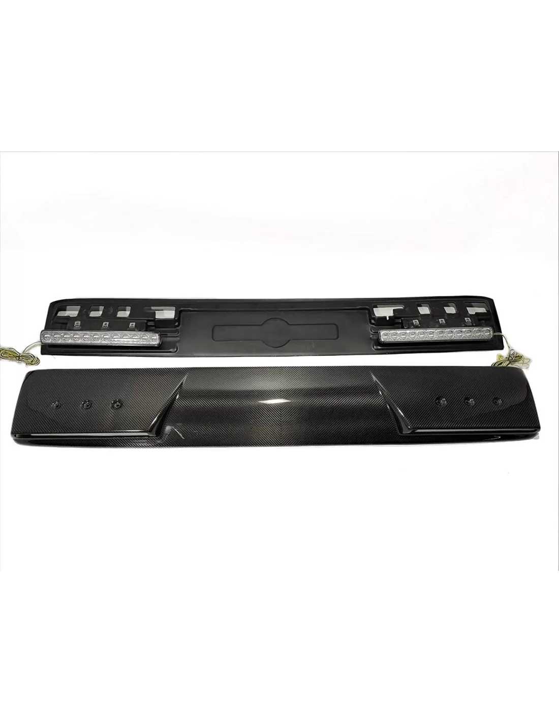 Carbon fiber front roof spoiler with LEDs for Mercedes W463A W464 Mercedes-Benz, Mercedes-Benz G-Class 2018+ (W463A), Lighting E Carbon fiber front roof spoiler with LEDs for Mercedes W463A W464 Mercedes-Benz, Mercedes-Benz G-Class 2018+ (W463A), Lighting E