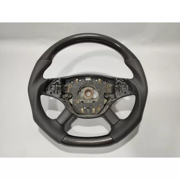  - Volante - Mercedes-Benz ML W164 GL X164 R W251 Volante Clase Fibra de Carbono Cuero Negro - 1 - ¡Mejora tu Clase ML W164, GL 