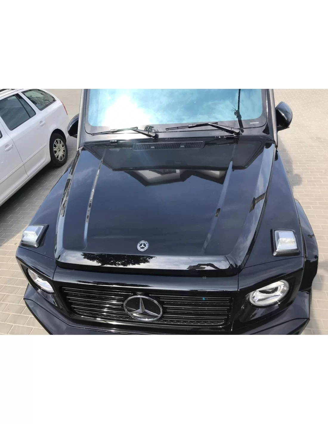 Marcos embellecedores de intermitentes de fibra de carbono para Mercedes-Benz Clase G W463A Mercedes Benz, G Class W463A, Body P Marcos embellecedores de intermitentes de fibra de carbono para Mercedes-Benz Clase G W463A Mercedes Benz, G Class W463A, Body P