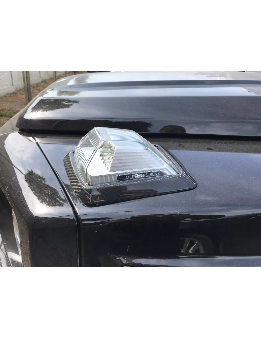 Marcos embellecedores de intermitentes de fibra de carbono para Mercedes-Benz Clase G W463A Mercedes Benz, G Class W463A, Body P Marcos embellecedores de intermitentes de fibra de carbono para Mercedes-Benz Clase G W463A Mercedes Benz, G Class W463A, Body P