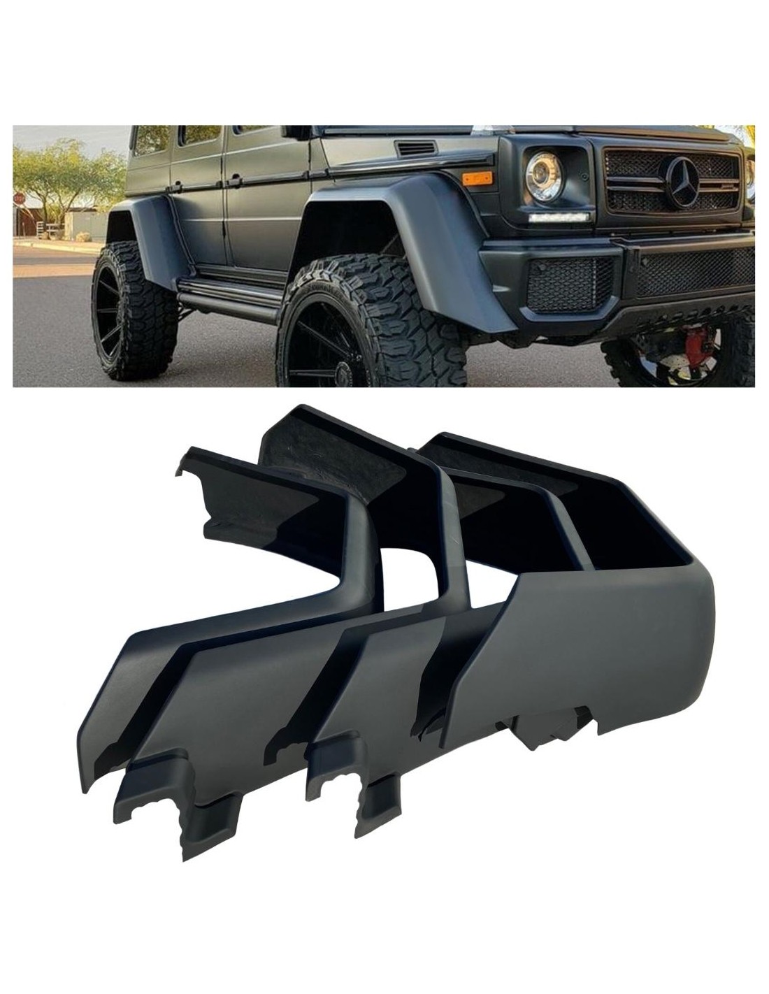 - Mercedes Benz - Parafanghi in vetroresina Brabus per Mercedes-Benz W463 4x4 Squared - 1 - Elevate la vostra Mercedes-Benz W46
