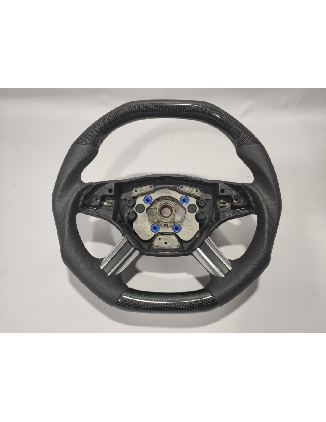  - Steering Wheels - メルセデス・ベンツ ML W164 GL X164 R W251 クラス ステアリングホイール カーボンファイバー ブラックレザー - 1 - Steering Wheels メルセデス・ベンツ ML W164 G
