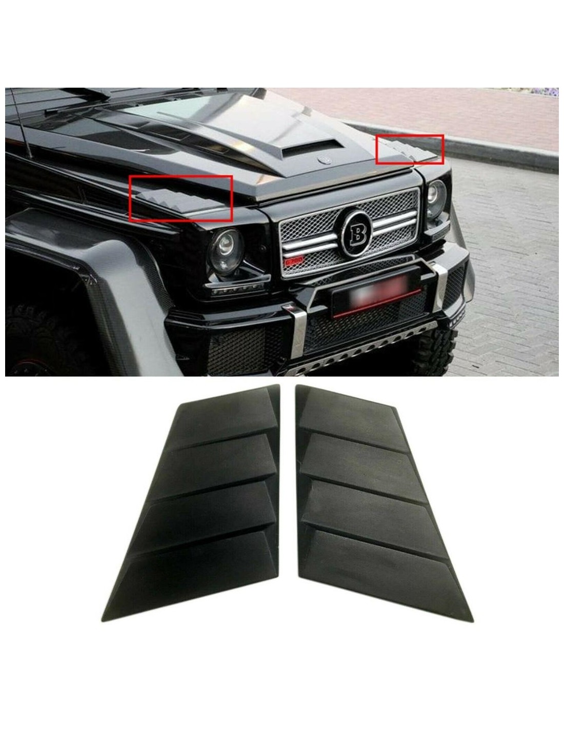  - Mercedes-Benz - Glasfiberskärmar övre trim Brabus för Mercedes W463 G-Wagon G63 G500 - 1 - Lyft din Mercedes W463 G63 G500 me