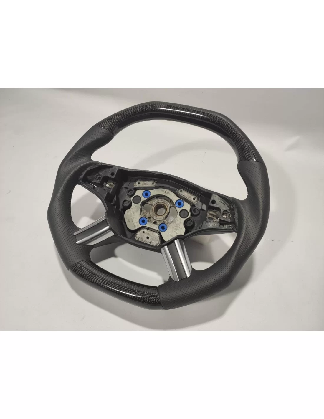  - Steering Wheels - Kierownica Mercedes-Benz ML W164 GL X164 R W251 Class z włókna węglowego i czarnej skóry - 2 - Kierownica M