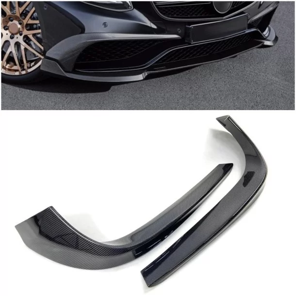  - Mercedes-Benz - Kolfiber Brabus främre stötfångarfäste läppskydd för Mercedes-Benz W217 - 1 - Köp Carbon Brabus Front Stötfån