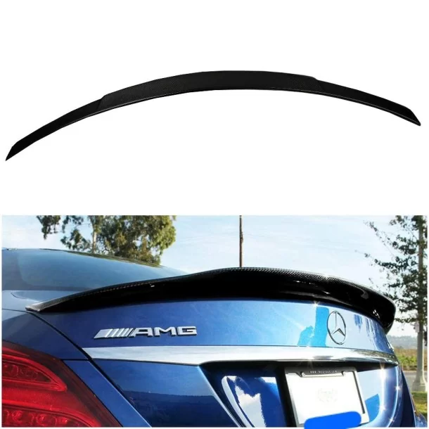  - Mercedes-Benz C-Class 2014-2018 (W205) - Spoiler de carbono para a bagageira traseira do Mercedes-Benz W205 Classe C - 1 - Me