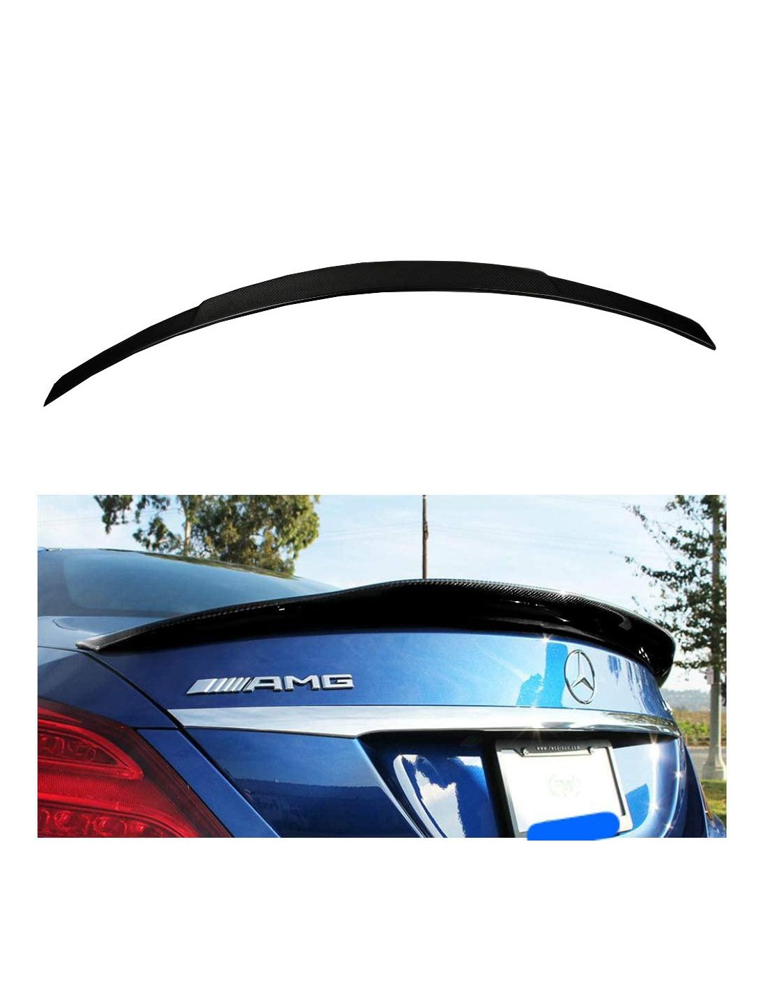 - Mercedes-Benz C-Class 2014-2018 (W205) - Mercedes-Benz W205 C-klass bakre bagageutrymme Carbon Spoiler - 1 - Förbättra din Me  - Mercedes-Benz C-Class 2014-2018 (W205) - Mercedes-Benz W205 C-klass bakre bagageutrymme Carbon Spoiler - 1 - Förbättra din Me