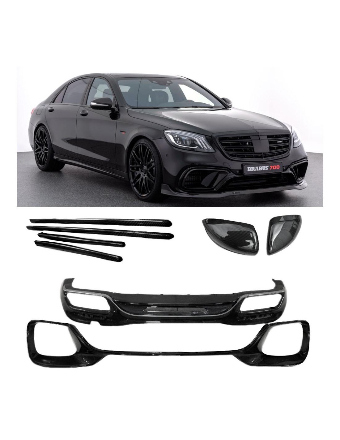  - Mercedes Benz - Mercedes-Benz W222 Carbon Full Exterior Bodykit 8-częściowy zestaw - 1 - Kup Mercedes-Benz W222 Carbon Full E