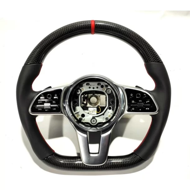  - Volant - Mercedes-Benz 2014+ S G E C CLS GLE Volant Fibre de Carbone Cuir Noir - 1 - Améliorez votre Mercedes-Benz avec cet é