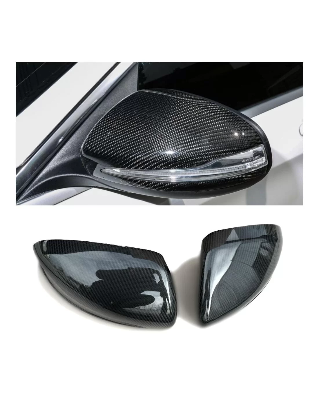  - Mercedes Benz - Mercedes-Benz S-Klasse W222 Seitenspiegel-Carbonabdeckungen - 1 - Mercedes-Benz S-Klasse W222 Seitenspiegelab