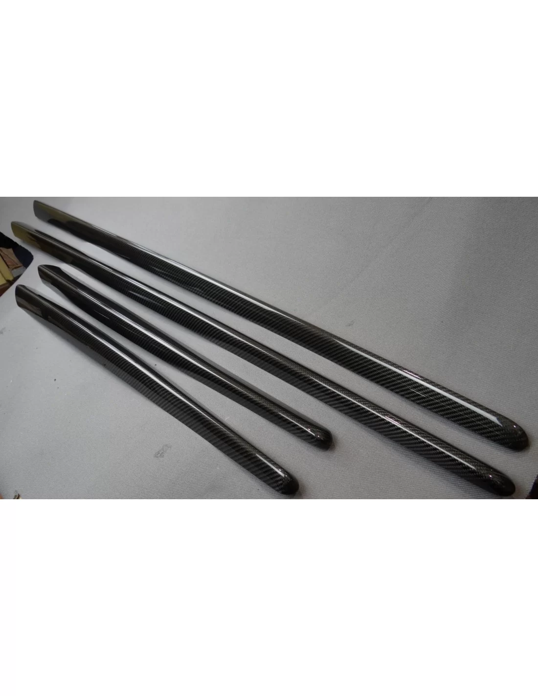  - Mercedes Benz - Mercedes-Benz S-клас W222 карбонові бокові спідниці зовнішні молдинги Облицювання зовнішніх молдингів 4шт Ком