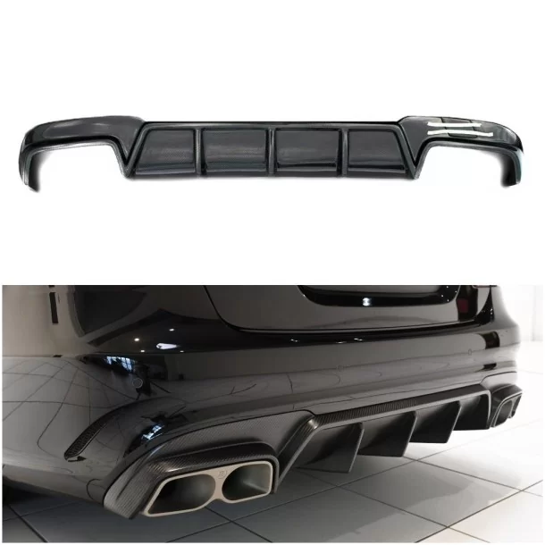  - Mercedes Benz - Mercedes-Benz W212 Diffusore posteriore in carbonio - 1 - Elevate l'estetica della vostra Mercedes W212 con q