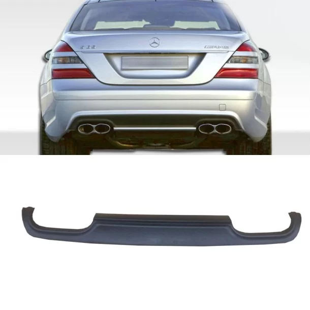  - Mercedes Benz - Mercedes-Benz Classe S W221 Diffuseur arrière en fibre de verre - 1 - Achetez le Diffuseur arrière en fibre d