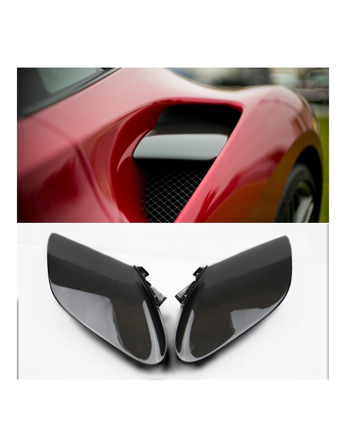 Aérateurs latéraux en carbone pour Ferrari 488 GTB 2015-17 Ferrari, Ferrari 488 Ferrari