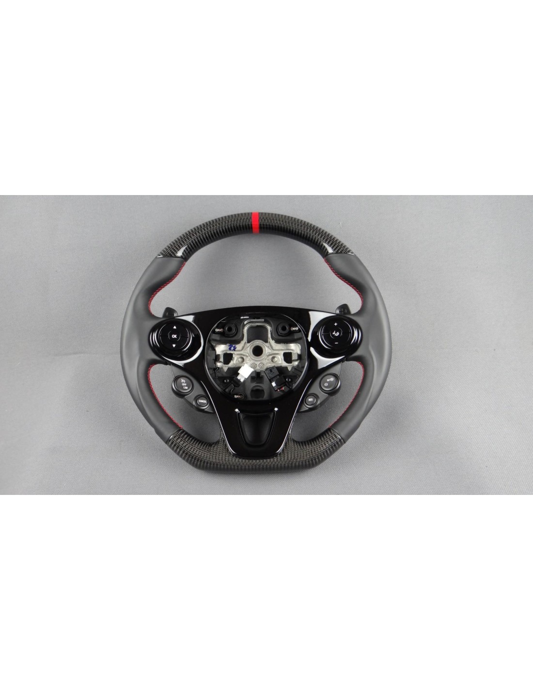  - Steering Wheels - メルセデススマート 453 フォーツー フォーフォー ステアリングホイール カーボンレザー - 1 - Steering Wheels メルセデススマート 453 フォーツー フォーフォー ステアリングホイール カ