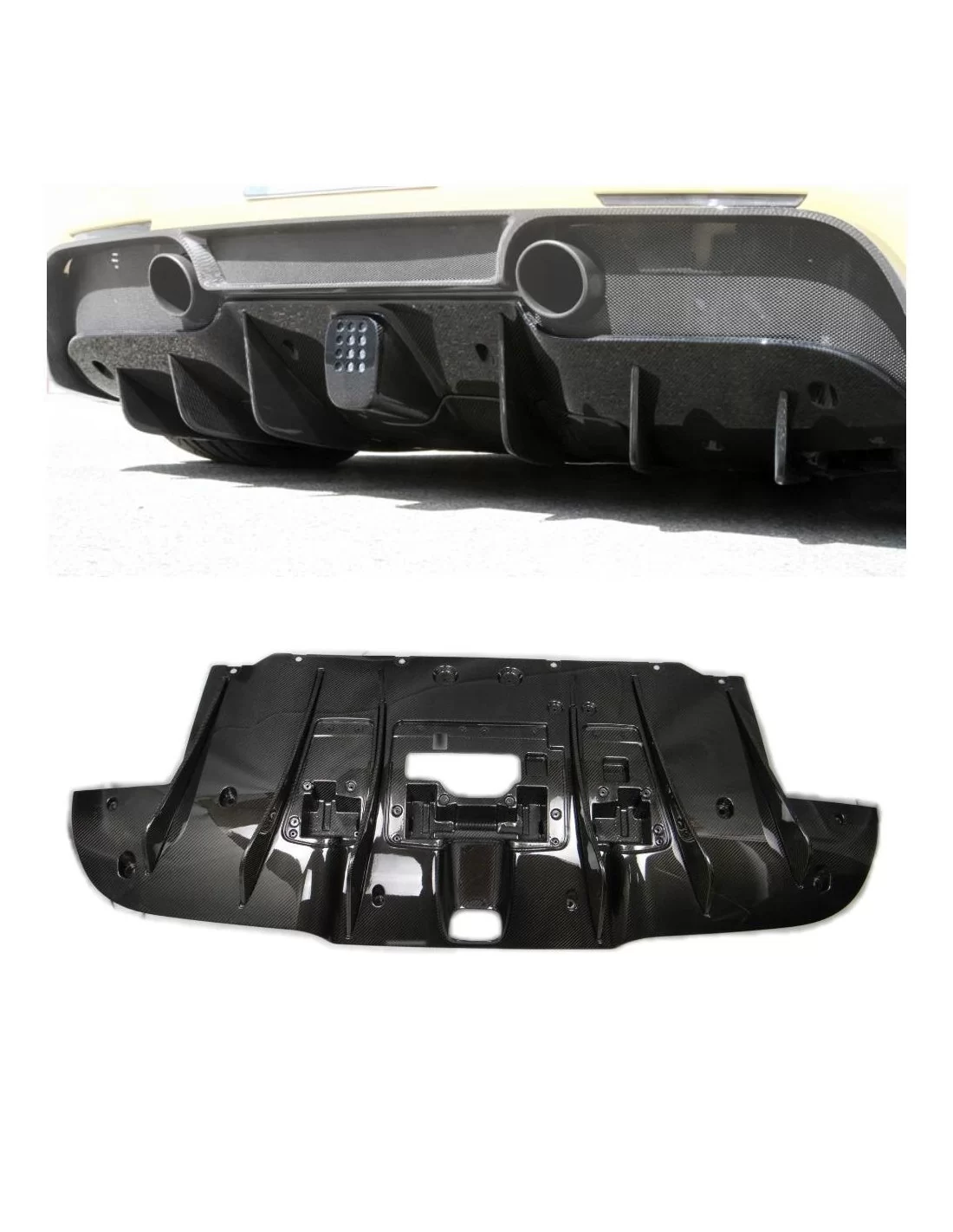Ferrari 488 dyfuzor tylnego zderzaka z włókna węglowego Ferrari, Ferrari 488 Ferrari