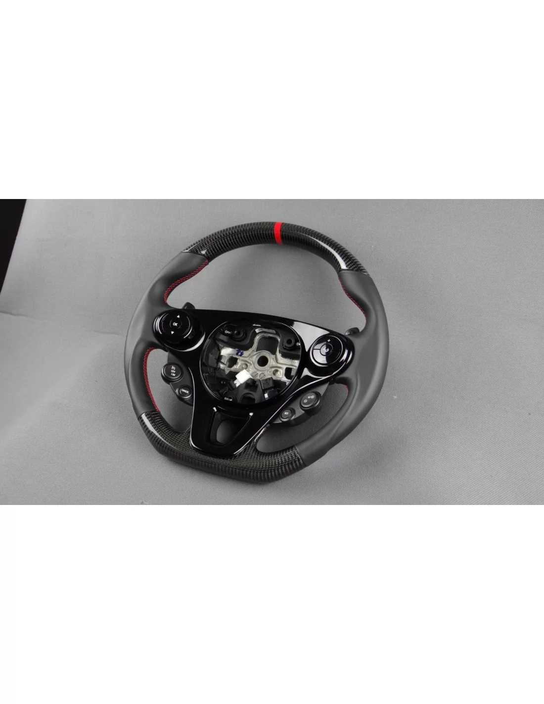  - Steering Wheels - メルセデススマート 453 フォーツー フォーフォー ステアリングホイール カーボンレザー - 2 - Steering Wheels メルセデススマート 453 フォーツー フォーフォー ステアリングホイール カ