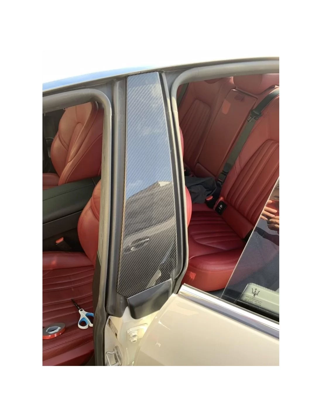 - Maserati - Embellecedores Pilares Carbono Maserati Quattroporte Ghibli 14-15 - 17 - Eleve el interior de su Maserati Quattrop  - Maserati - Embellecedores Pilares Carbono Maserati Quattroporte Ghibli 14-15 - 17 - Eleve el interior de su Maserati Quattrop