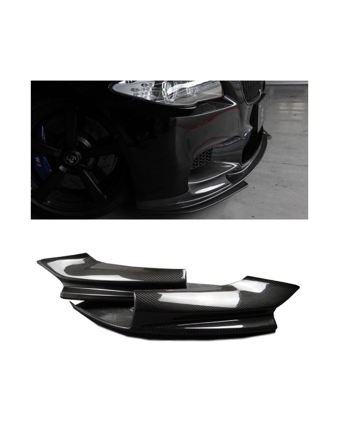 Supports de pare-chocs avant en fibre de carbone M-Perfomance pour BMW série 5 F10 2011-17 BMW, 5 Series F10 2010 BMW