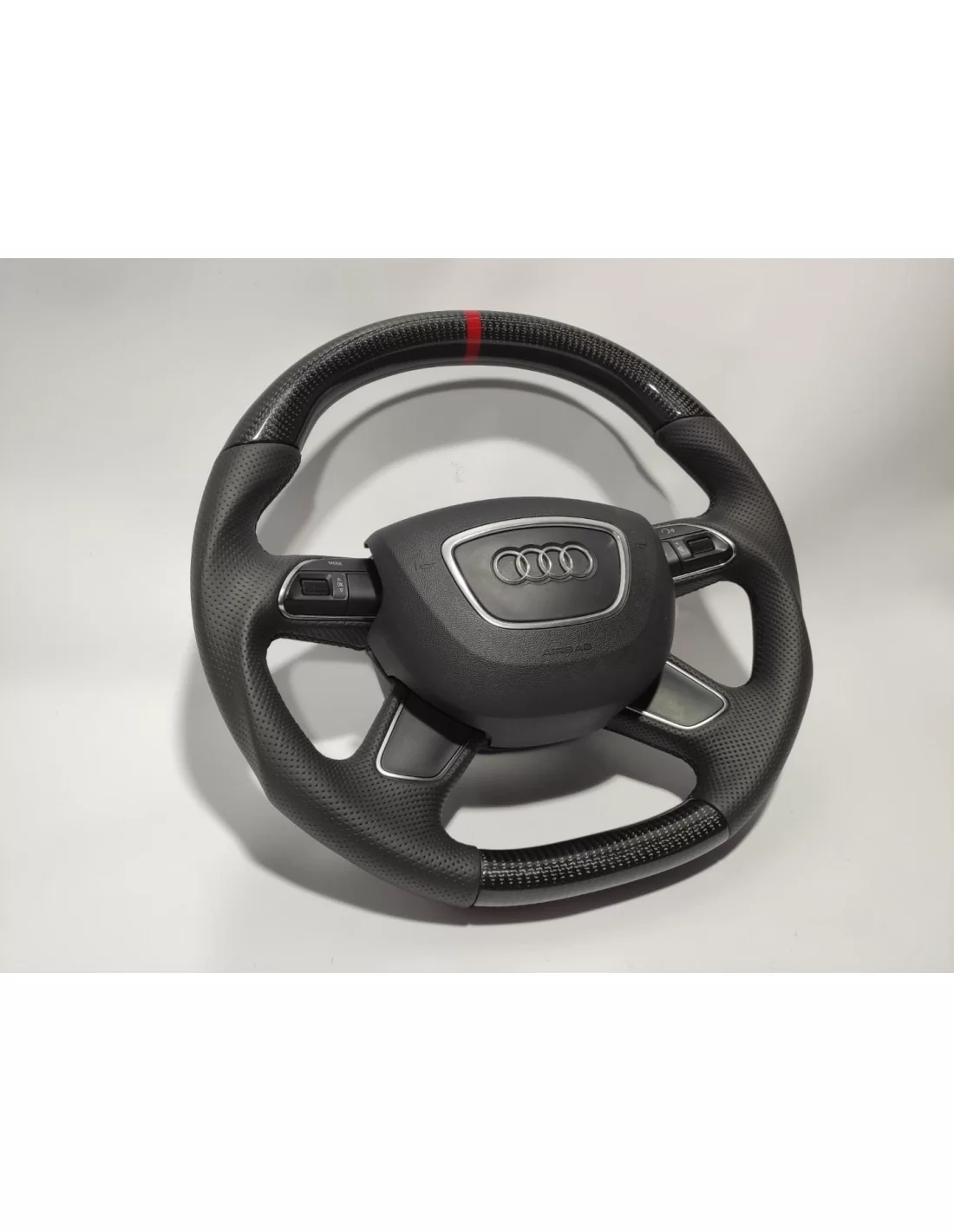  - Volante - Audi A4 B8 Q5 Q7 Volante Cuero Carbono - 11 - ¡Comprar Audi A4 B8 Q5 Q7 Volante de cuero de carbono de Tuneverse! ?