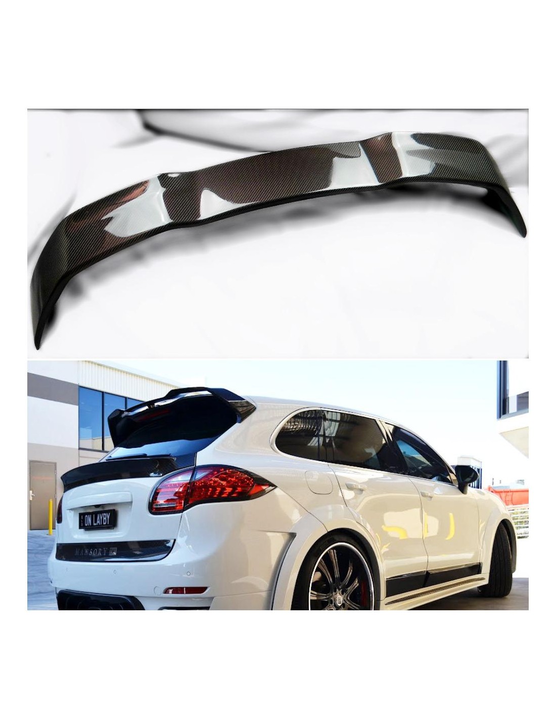 - Porsche - Porsche 958 Cayenne Carbono Techo Trasero Spoiler 2011-14 - 1 - ¡Comprar el Alerón de Techo Trasero de Carbono Pors - Porsche - Porsche 958 Cayenne Carbono Techo Trasero Spoiler 2011-14 - 1 - ¡Comprar el Alerón de Techo Trasero de Carbono Pors