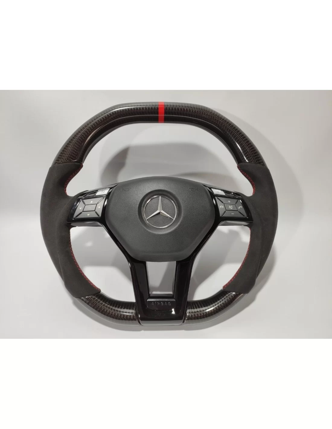  - Steering Wheels - Mercedes-Benz W204 W212 C E AMG W218 W207 W172 SLK SL Ratt Carbon Alcantara - 1 - Köp Mercedes-Benz W204 W2