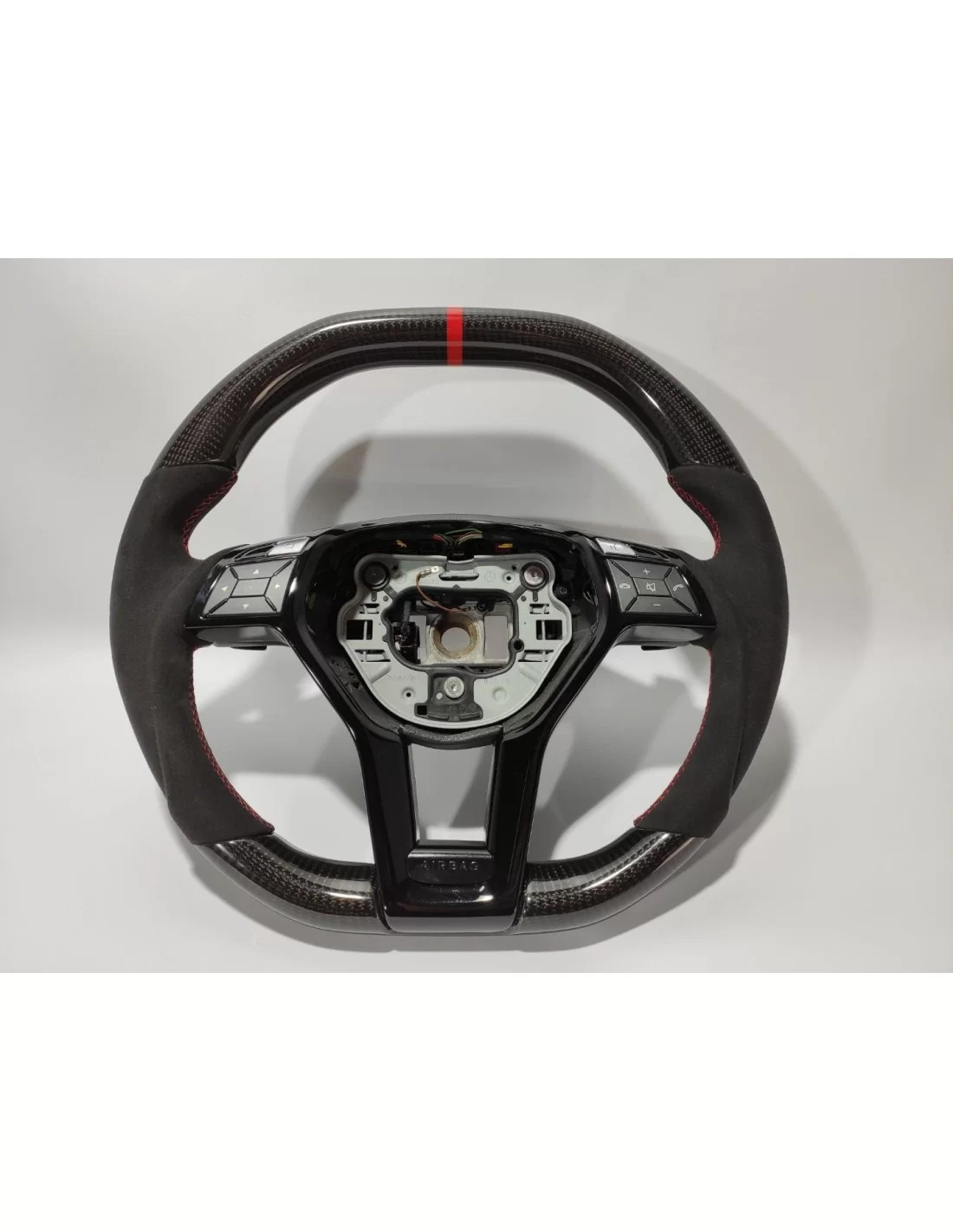  - Steering Wheels - Mercedes-Benz W204 W212 C E AMG W218 W207 W172 SLK SL Ratt Carbon Alcantara - 8 - Köp Mercedes-Benz W204 W2